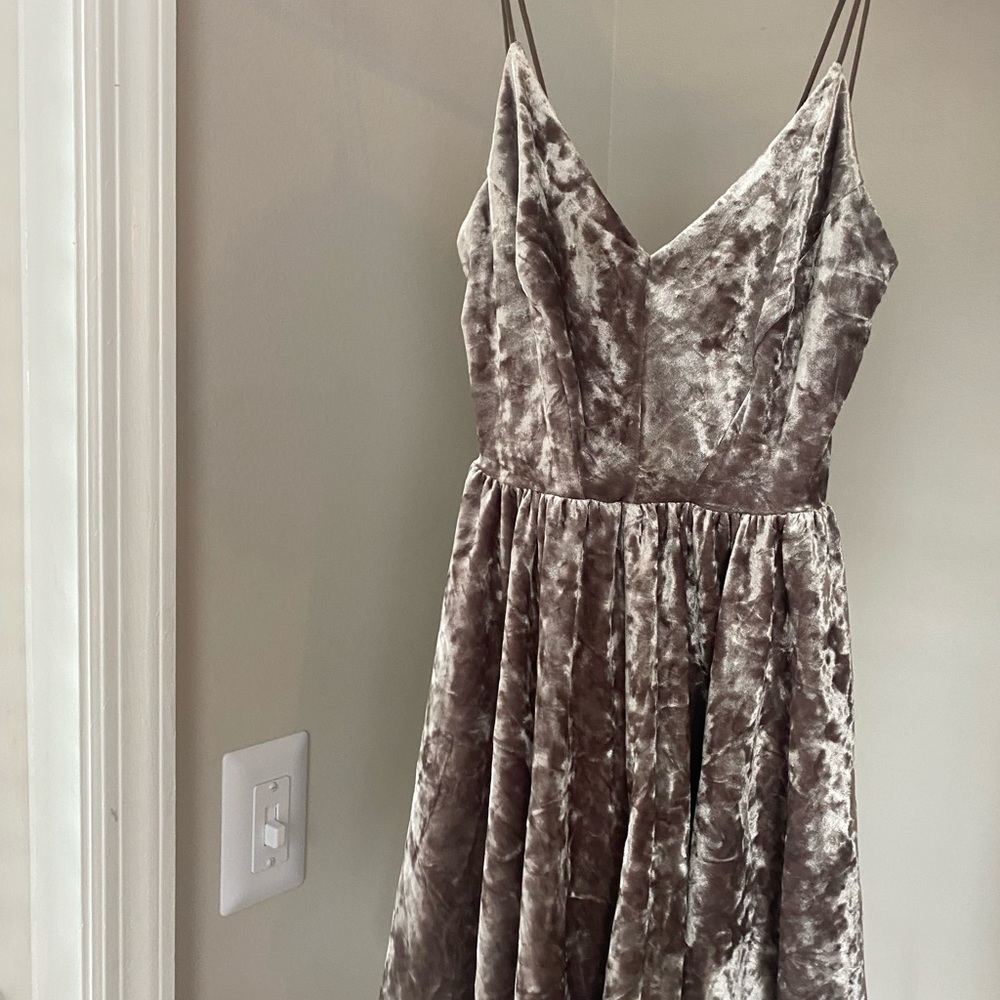 Soft suede velvet romper